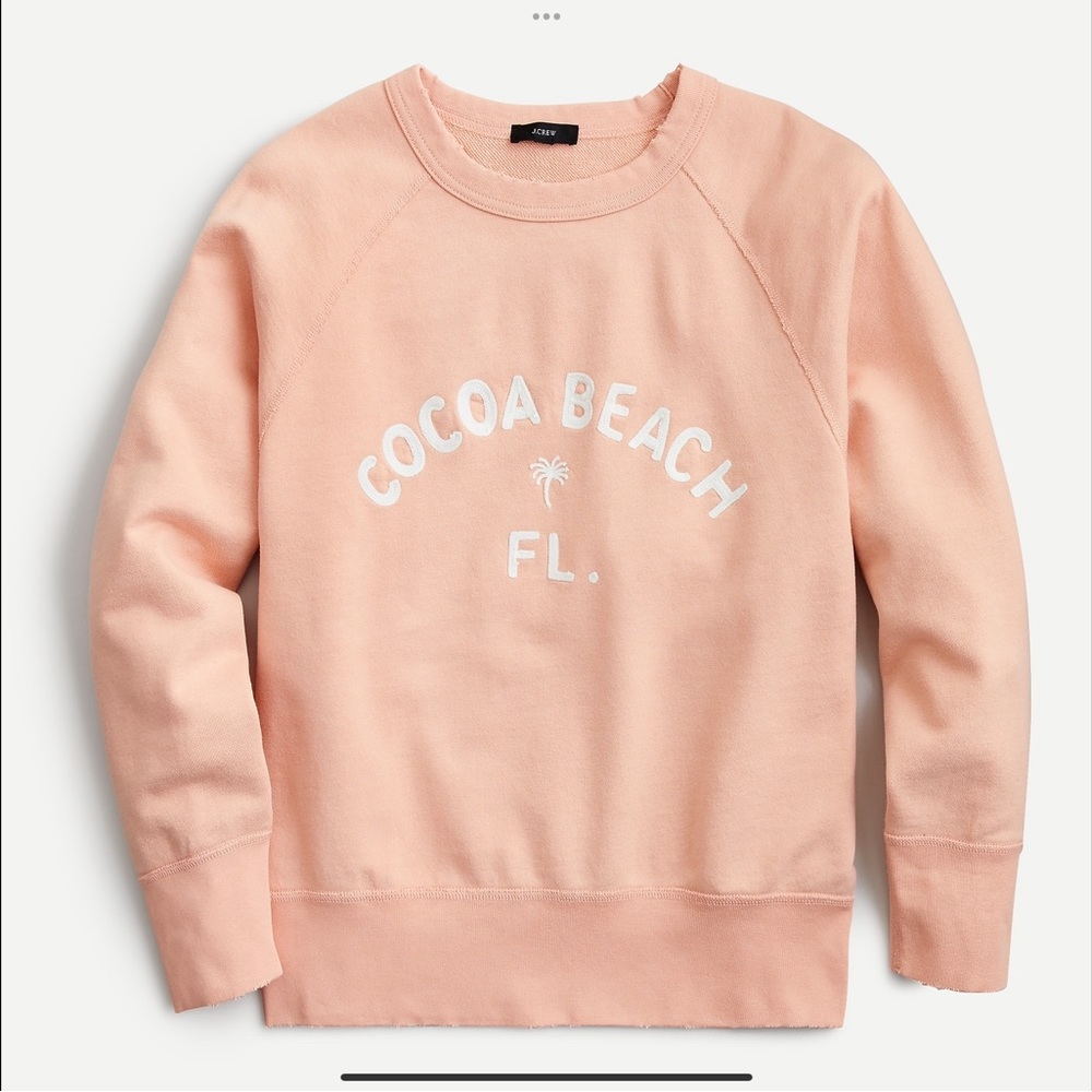JCREW Garment-dyed "Cocoa Beach" sweatshirt